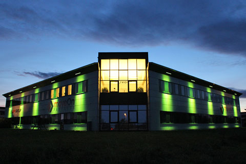 Belysning bygning alle farver hvidt lys LED udendoers RGBW
