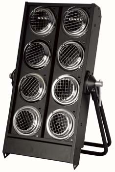 Stage Blinder 8 DMX - 8 x 650W, sort