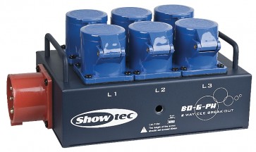 Showtec BOPWC 400V 16A til 6 stk 230V CEE 16A