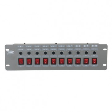 Showtec DJ-Switch 10 tænd/sluk panel - 10 kanaler