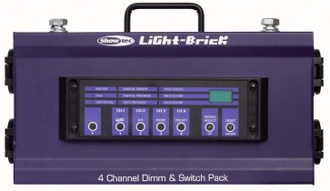 Lightbrick 4 - 4 kanals DMX dæmper 4x1000W Schuko