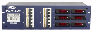 PSA-631 400V/63A 19" distribution Amp- & Voltmeter