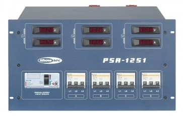PSA-125 400V/125A 19" distribution Amp-& Voltmeter