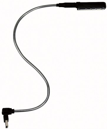 Showtec LED svanehalslampe med USB - hvid