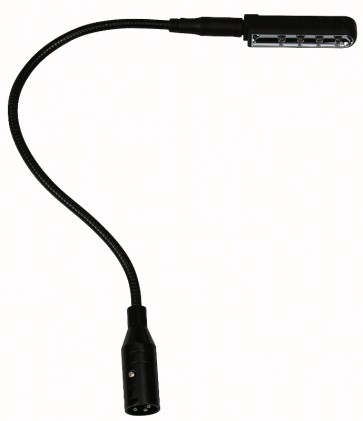 Showtec LED svanehalslampe med XLR - hvid