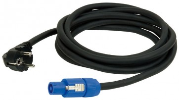 Powerkabel m. Powercon/230V stik - 4 mtr. 3x1,5mm