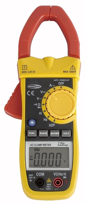 Showtec Digital Clampmeter med LED lys