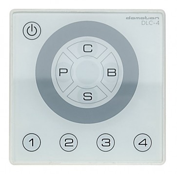 Domotion DLC-4 LED dimmer og vægstyring DMX, hvid