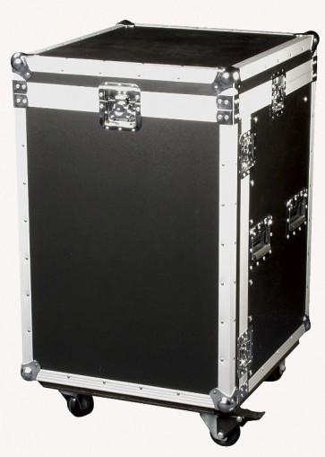 19" Flightcase 12U med hjul og topmontering