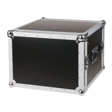 19" Flightcase-rack, 8U høj, 2 låg