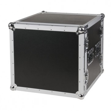 19" Flightcase-rack, 10U høj, 2 låg