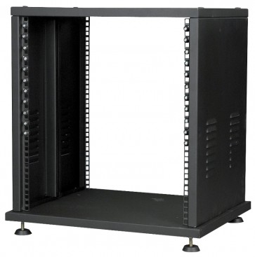 19" metal-rack i 12U med åben front og bagside