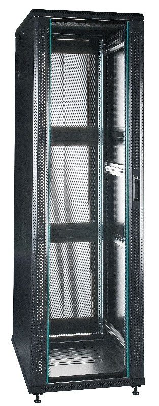 19" Server-rack i 42U med glas i frontdør