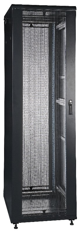 19" Server-rack i 18U med metalgitter i frontdør