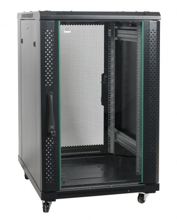19" Server-rack med glasdør 18U