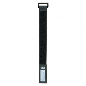 Kabelstrop m. velkro 22,5cm/2,5cm sorte - 10 stk.