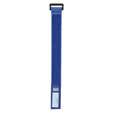 Kabelstrop m. velkro 22,5cm/2,5cm blå - 10 stk.