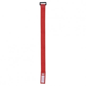 Kabelstrop m. velkro 36cm/2,5cm røde - 10 stk.