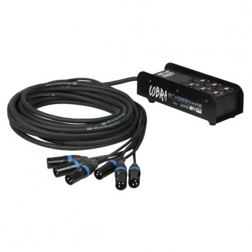 CobraX 6-vejs XLR Stagesnake 10 mtr.