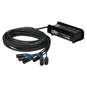 CobraX 6-vejs XLR Stagesnake 15 mtr.