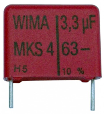 3,3µF plast kondensator, Wima