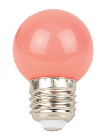LED pære 1W pink 45mm.