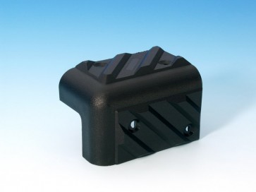 Sort plastik-hjørne