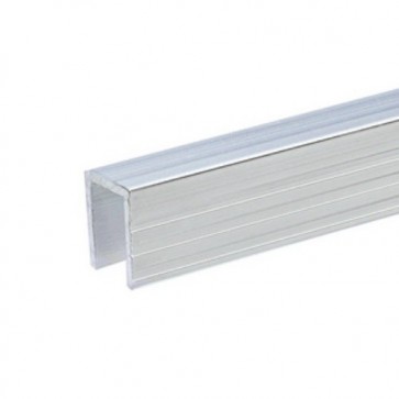 Aluminiumsliste til ende af plade 9,5mm