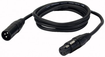 XLR line- og mikrofon kabel - 3 mtr.