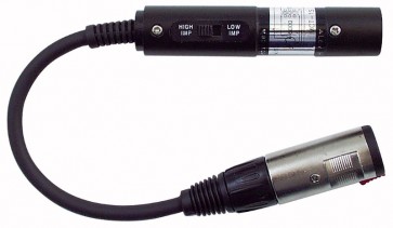Adaptor med impedans match jack hun ->  XLR han