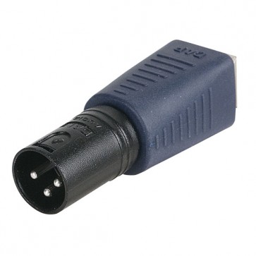 Omformer - XLR han 3 pol -> RJ45 hun