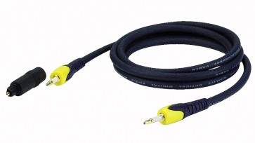 Optisk kabel med stor adaptor - 75 cm.