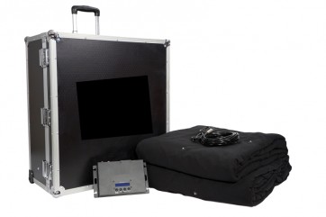 LED RGB bagtæppe 6x4m med styring og flightcase