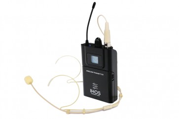 IHOS IWM-H lommesender med headset mikrofon