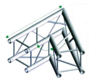 FQ30 bro firkant 30x30 cm - 60 grader hjørne