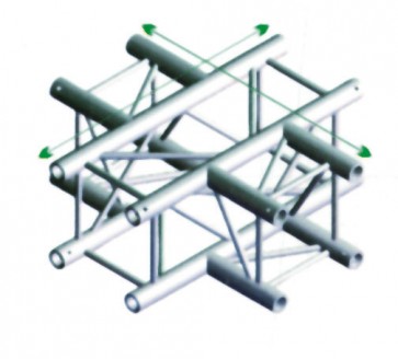 FQ30 bro firkant 30x30 cm - 4 vejs kryds