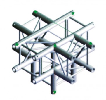 FQ30 bro firkant 30x30 cm - kryds + ned