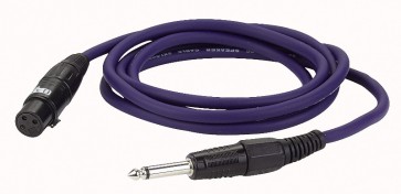 Højttalerkabel jack -> XLR hun 2 x 1,5mm - 6 mtr.