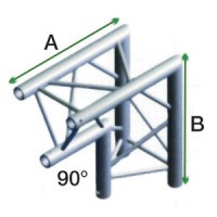 GT30 bro trekant 30x30 cm - 90 grader hjørne "ned"