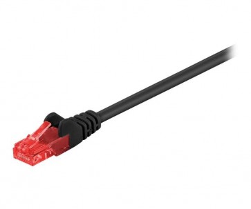 Netværkskabel 1,5 mtr. UTP CAT6 RJ45 sort
