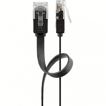Netværkskabel 2 mtr. UTP CAT6 RJ45 sort