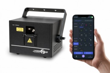 Laserworld CUBE-3 med styring via app & batteri