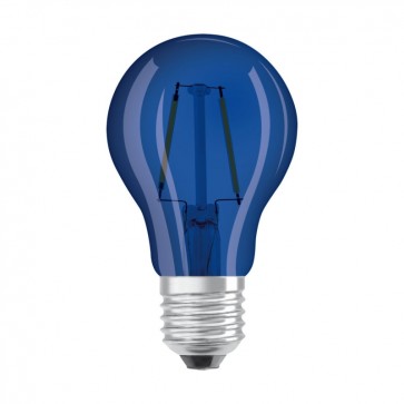Blå LED pære E27 2,5W