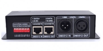 LED RGBW Driver DMX 4x8A XLR RJ45