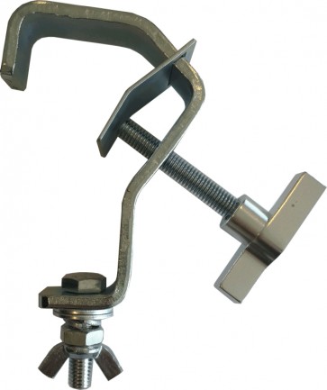 G-krog m. vingeskrue og bolt til 50mm rør