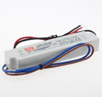 LED strømforsyning 24V DC 18W IP67 indstøbt