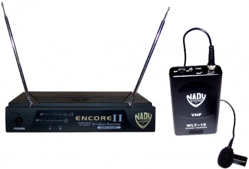 Trådløs VHF komplet knaphuls mikrofonsæt omnidirek