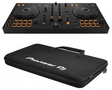 Pakke med Pioneer DDJ-FLX4 og DJC-B