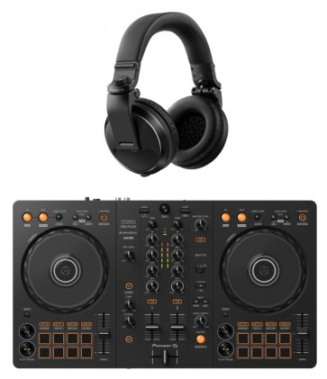 Pakke med Pioneer DJ DDJ-FLX4 og HDJ-X5