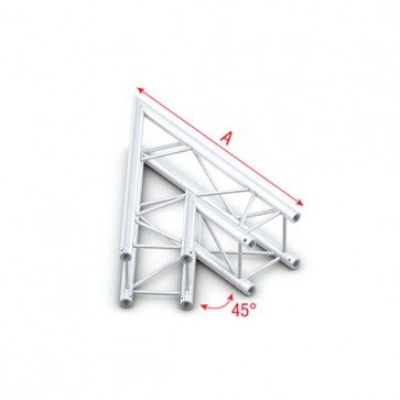 PQ30 bro firkant 30x30 cm - 45 grader hjørne